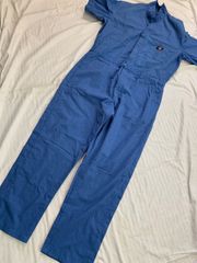 Dickies ストライプ ジャンプスーツ ツナギ カットオフ コットンポリ S 
