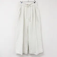 DRIES VAN NOTEN  ドリスヴァンノッテン ワイドパンツ スウェット ドローコード コットン ホワイト トルコ製 メンズ Ｓ b01612のサムネイル