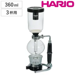 HARIO テクニカ （ ハリオ コーヒーサイフォン 3杯用 コーヒーメーカー サイフォン コーヒー 耐熱ガラス ガスバーナー アルコールランプ 計量スプーン付き レトロ おしゃれ )のサムネイル