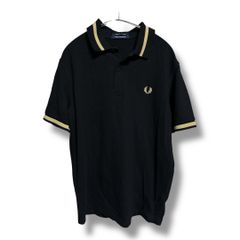 ✨定番】FRED PERRY ブルーボーダーポロシャツ M 月桂樹ロゴ刺繍 