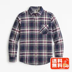 チェック柄 長袖シャツ ネイビー Mサイズ カジュアル レディース VANS風のサムネイル