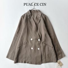 PUAL CE CIN （ピュアルセシン） ラミーノーカラーサファリジャケット