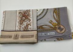 Dior／Ferragamo／CELINE／YSL シルク スカーフ ストール - メルカリ