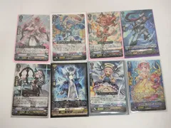 カードファイト!! ヴァンガード　ミラクル・ツインテール　ウィズ、ケシの花の妖精　モルフィン、マスカレード・バニー、忍獣　ホワイトヘロン、焔の巫女　アルーナなどスリーブ付き　JM21224