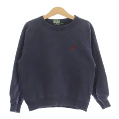 ポロ バイ ラルフローレン Polo by Ralph Lauren トレーナー スウェット 120 紺色 ネイビー 無地 クルーネック 長袖 /LPのサムネイル