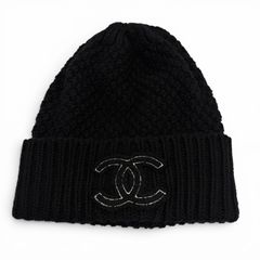 CHANEL シャネル ニット帽 CCロゴ ブラック 26C 最新作 - メルカリ