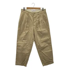 【中古】Graphpaper Suvin Chino Tuck Tapered Pants ベージュ サイズ1 GM231-40178B　グラフペーパー[17]のサムネイル