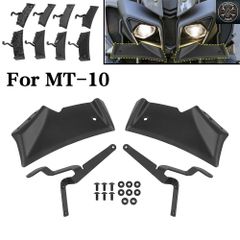 야마하 MT10 MT-10 SP 2022-2024 프론트 다운 포스 스포일러 네이키드 프론트 스포일러 윙글렛 에어로 다이내믹 위