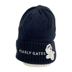 新品タグ付きPEARLY GATES スヌーピー ニット帽 ホワイト | Mercari