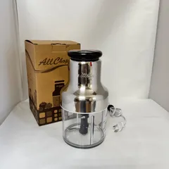 未使用★アサヒ軽金属★オールチョッパー★100V★フードプロセッサー★みじん切り★大根おろし★離乳食★時短調理★電動チョッパー★マルチクッカー★氷も砕ける★AC★キッチン家電★元箱付★掃除ブラシ付★実用品のサムネイル