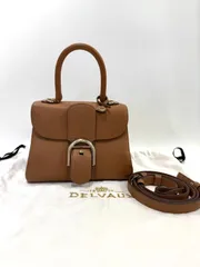 DELVAUX デルヴォー Brillant ブリヨン 2WAY ハンドバッグ ショルダーバッグ キャメルブラウン レザー ゴールド金具 レディース 保存袋付 斜め掛け 肩掛け 美品 人気カラーのサムネイル