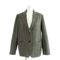 マーガレットハウエル MARGARET HOWELL テーラードジャケット ウール 上着 2 グレー 無地 長袖 シングルブレスト /APのサムネイル