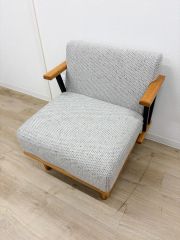 モデル展示未使用品】1Pソファ_Bカルミア/ファブリック/関家具/nora