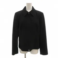 ジェラールダレル GERARD DAREL ジャケット ウール 11 黒 ブラック 襟付き ジップアップ /NL ■ECF005のサムネイル