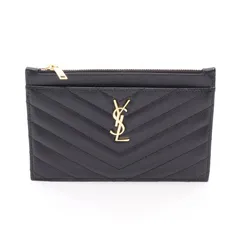 サンローランパリ SAINT LAURENT PARIS ポーチ ビルポーチ モノグラム スモール 584872 ブラック レザー モノグラム ビルポーチ スモール レディース Used Aのサムネイル