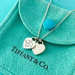 Tiffany ティファニー リターントゥ ダブルハート ネックレス ブルー