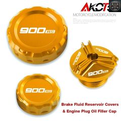 카와사키 Z900RS Z900 RS Z948RS CAFE 2017-2023 - 25 액세서리 브레이크 후드 리저버 커버 엔진 플러그 오일 필러 캐