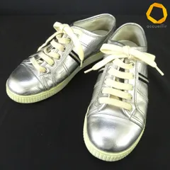 #axs バリー BALLY スニーカー EU 37 1/2 シルバー 黒 白 シューズ 紐靴 レディース [980422] k01のサムネイル
