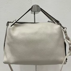 3912　GIANNI CHIARINI　ジャンニキャリーニ　ジャンニキアリーニ　アリファ　ARIFA　M　2way　ショルダーバッグ　ハンドバッグ　レザー　オフホワイト　レディースのサムネイル