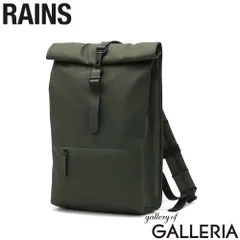 レインズ リュック メンズ レディース RAINS おしゃれ 大人 カジュアル 撥水 ビジネス ビジカジ 通勤 通学 薄型 スクエア バックパック ブランド ロールトップ A4 B4 19L Rolltop Rucksack 13320 Greenのサムネイル