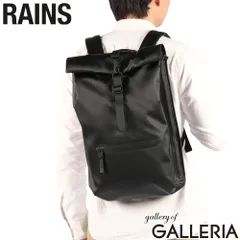 レインズ リュック メンズ レディース RAINS おしゃれ 大人 カジュアル 撥水 ビジネス ビジカジ 通勤 通学 薄型 スクエア バックパック ブランド ロールトップ A4 B4 19L Rolltop Rucksack 13320 BlackGrainのサムネイル