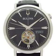 Bulova(ブローバ) 腕時計美品  クラシック エアロジェット 96A317 メンズ 裏スケ/パワーリザーブ 黒のサムネイル