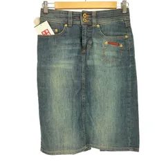 ドルチェアンドガッバーナ DOLCE&GABBANA 00s トルコ製 赤パッチ コインポケット デニムスカート レディース  24/38のサムネイル