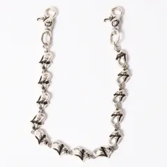 極美品 CHROME HEARTS クロムハーツ 2クリップロング リップ＆タンウォレットチェーン 重量約339.0ｇ 全長約55cm 13リンク 中古 4a003756のサムネイル