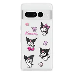 NICEHOLI Google Pixel 7A 用 ケース サンリオ アニメ 漫画キャラクター クロミ マイメロディ かわいい ファッション TPU素材 透明 スマートフォンケース Cinnamoroll Google 電話ケース 衝撃吸収 超軽量 全面保護のサムネイル