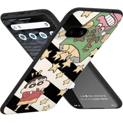 Google Pixel 7a 用 ケース TPU素材 レンズ保護 可愛い 漫画 デザイン スマホケース 押しやすい ユニークな外観 指紋防止 すり傷防止 ファッション 耐衝撃 (Google Pixel 7a 用)のサムネイル