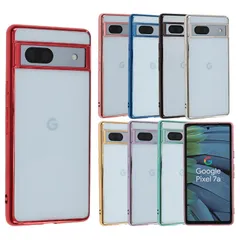 Pixel 7a ケース TPU color Google Pixel7a ソフトケース 透明 カバー クリアケース スマホケース 薄型 保護 耐衝撃 グーグル ピクセル7a au softbank docomo レッド A805P7AREのサムネイル