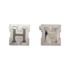新品】HERMES Hロゴ カフリンクス シルバー エルメス - メルカリ