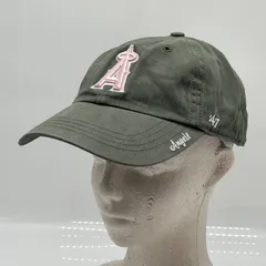 KO4319□47 キャップ コットン カーキ×ピンク フリーサイズ ロサンゼルスエンジェルスのサムネイル