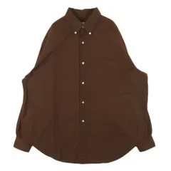 A.PRESSE アプレッセ 22SAP-02-05H BD Oxford Shirt オックスフォード ボタンダウン 長袖 シャツ ブラウン系 2【中古】のサムネイル