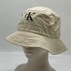 KO4303□Calvin Klein カルバンクライン バケットハット コットン クリーム色のサムネイル