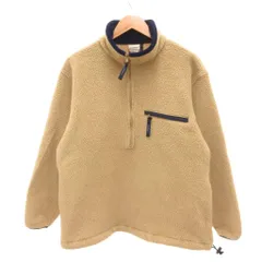エルエルビーン L.L.BEAN フリースジャケット ブルゾン ジップアップ M ベージュ /JS ■ECG005