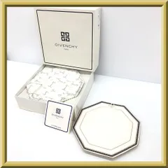 【未使用】保管品 GIVENCHY ジバンシー ジバンシィ プレート 8角皿 ケーキ皿 デザート皿 フルーツ皿 盛皿 中皿 5枚セット ブランド 食器 洋食器 陶磁器 直径18㎝ 栞/箱付のサムネイル