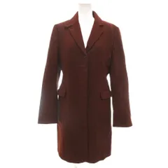 ポールスミス ブラック Paul Smith BLACK 美品 チェスターコート シングル 42 ノッチドラペル チンストラップ ポケット付き 茶 ブラウン /KB ■ECG005のサムネイル