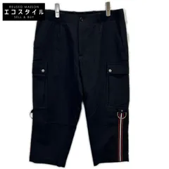 Dior HOMME　ディオールオム　763C175E3971 ブラック サイドストライプ クロップドパンツ　48のサムネイル