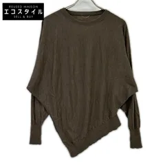 Deuxieme Classe　ドゥーズィエムクラス　アパルトモン別注 25年製 グレージュ ウール WISH DOLMAN ASYMMETRY PULL OVER/ニットプルオーバーのサムネイル