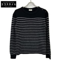15AW SAINT LAURENT PARIS lボーダー ニット セーター - メルカリ