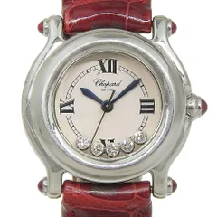 【Chopard】ショパール ハッピースポーツ 27/8245-21 ステンレススチール×クロコダイル クオーツ アナログ表示 レディース 白文字盤 腕時計のサムネイル