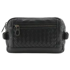 【BOTTEGAVENETA】ボッテガヴェネタ イントレチャート ベルトバック カーフ 黒 メンズ ウエストバッグのサムネイル
