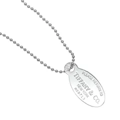 【TIFFANY&Co.】ティファニー リターントゥ ティファニー オーバルタグ シルバー925 レディース 24.2g ネックレスのサムネイル