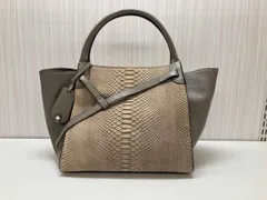 ショルダーベルト欠品 Semplice センプリチェ ダイヤモンドパイソン トートバッグのサムネイル
