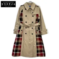 BLUE LABEL CRESTBRIDGE　ブルーレーベルクレストブリッジ　25年製【10th ANNIVERSARY】ライトギャバジンパーシャルチェックトレンチコート　38のサムネイル