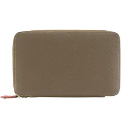【HERMES】エルメス シルキーデイリーGM ヴォーエプソン エトゥープ グレー/ピンク □O レディース 手帳カバーのサムネイル
