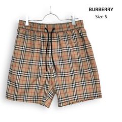 Burberry チェック柄 スイムショーツ ハーフパンツ S - メルカリ