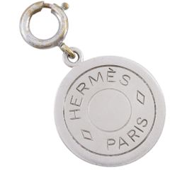 HERMES エルメス ペンダントトップ セリエ ゴールドカラー ロゴ