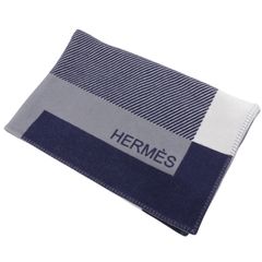 HERMÈS / エルメス　ロカバール　ブランケット　毛布　ボーダー柄 HERMÈS / エルメス ロカバール ブランケット 毛布 ボーダー柄 - メルカリ